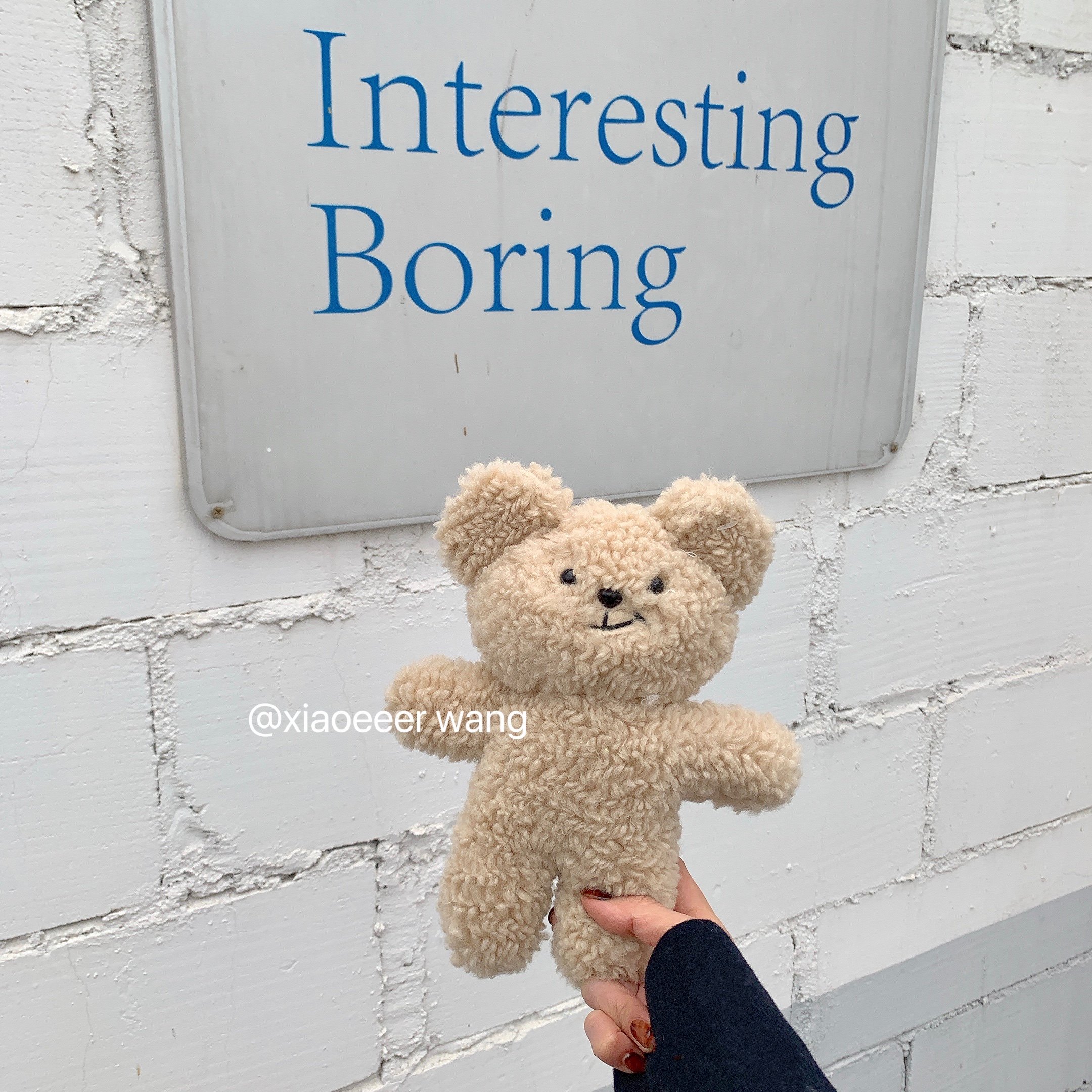 1:1平价自制版蠢萌小熊毛绒玩具公仔ins风可爱少女心玩偶生日礼物