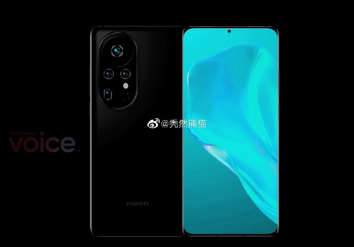 原创华为p50全新渲染图曝光后置圆形四摄发布时间又延期了