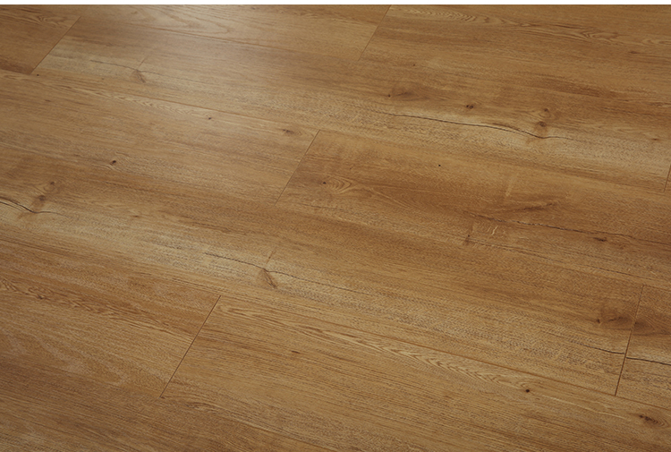 皇浩裕深咖色自然松木三层多层实木复合地板家用地暖金刚板直销环保