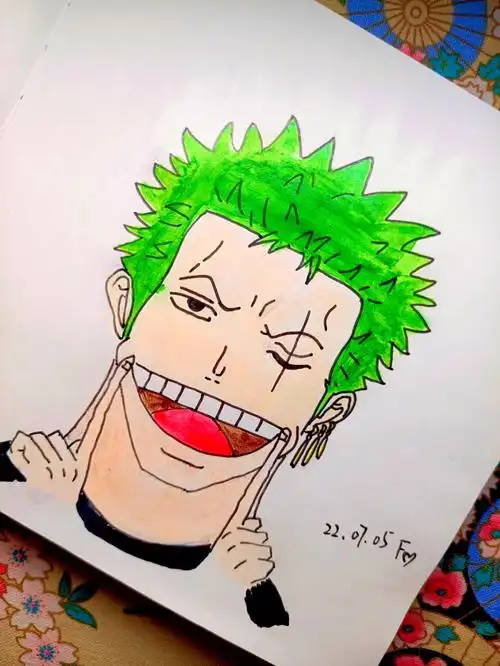 临摹简笔画索隆73