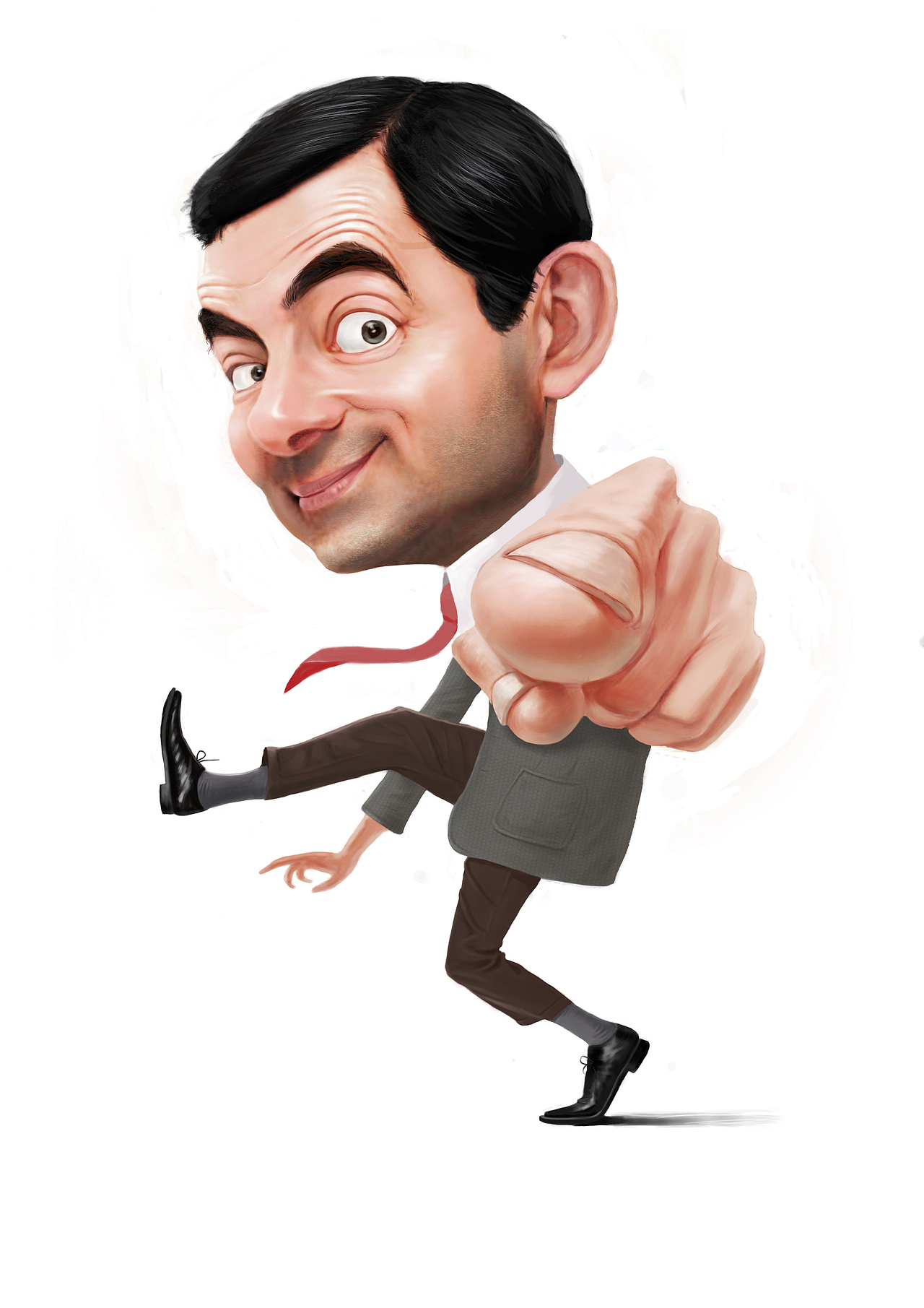 憨豆漫像 人物肖像 人物漫画 夸张人物