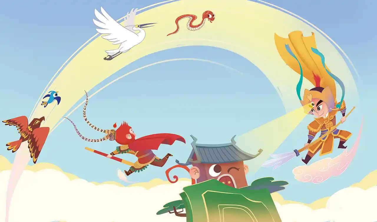 西游记绘本故事-大闹天宫|插画|绘本|佳山 - 原创作品 - 站酷 (zcool)