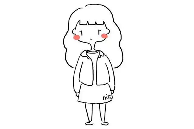 可爱小女孩的简单画法,图片,简笔画-学笔画
