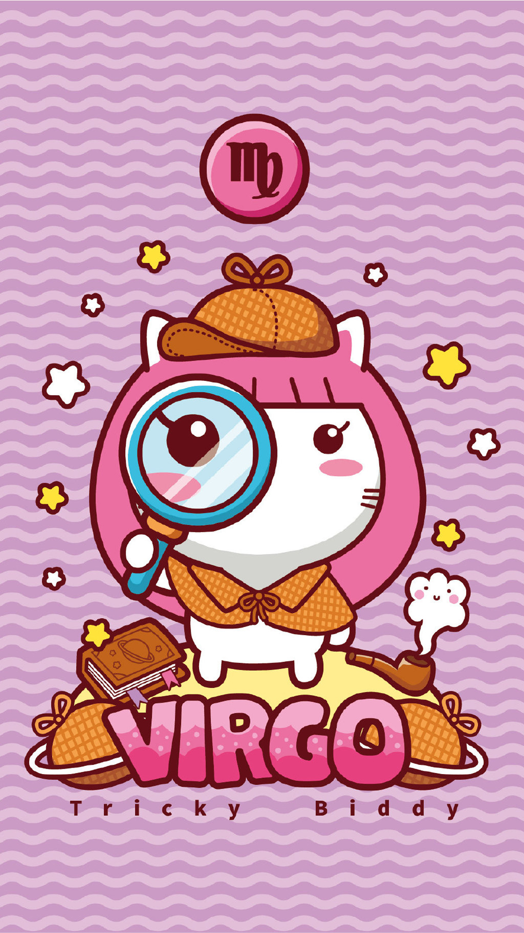 油爆叽丁十二星座卡通图片手机壁纸