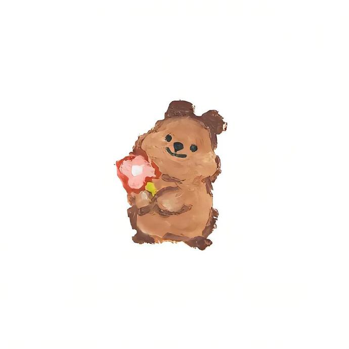 白底简约可爱油画小头像12  0708 40 `08 3879