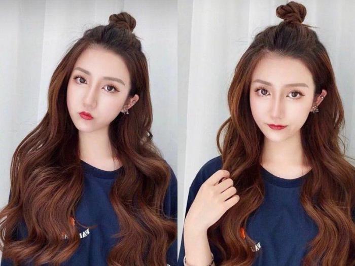 半丸子头怎么扎好看(风靡整个时尚圈的半扎丸子头)
