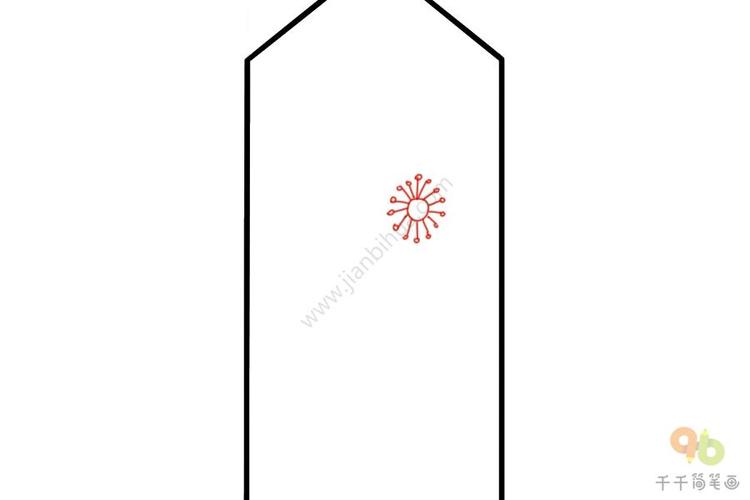 书签图案简笔画爱国