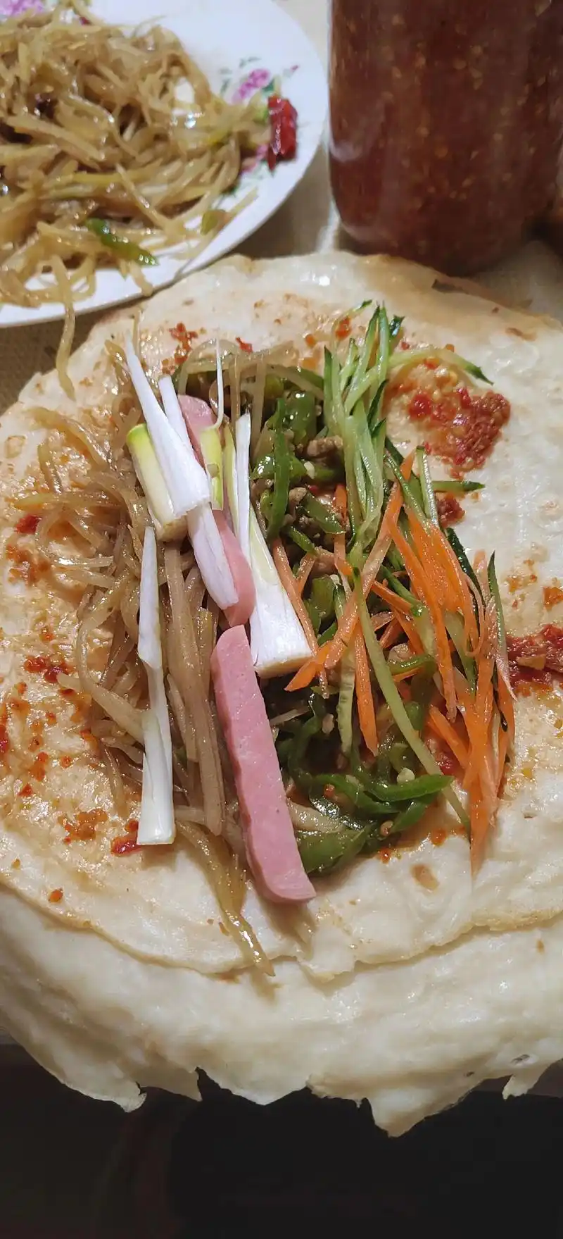 家常便饭吃得香 #今日晚餐#薄饼卷菜家常做法 #味道好极啦 - 抖音