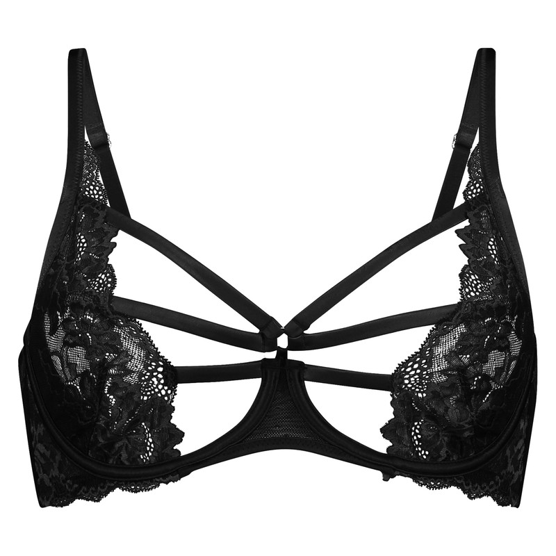 hunkemoller2020私密镂空性感蕾丝薄款情趣文胸内衣胸罩文胸