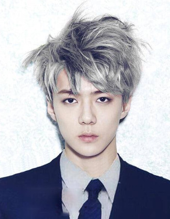 男生流行烫发图片绵羊烫发型个性十足