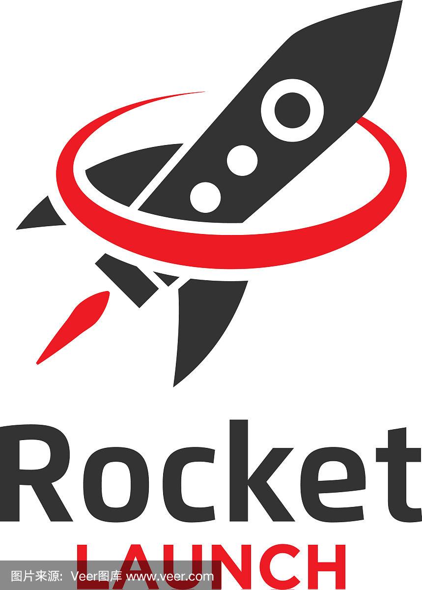 火箭发射标志设计模板