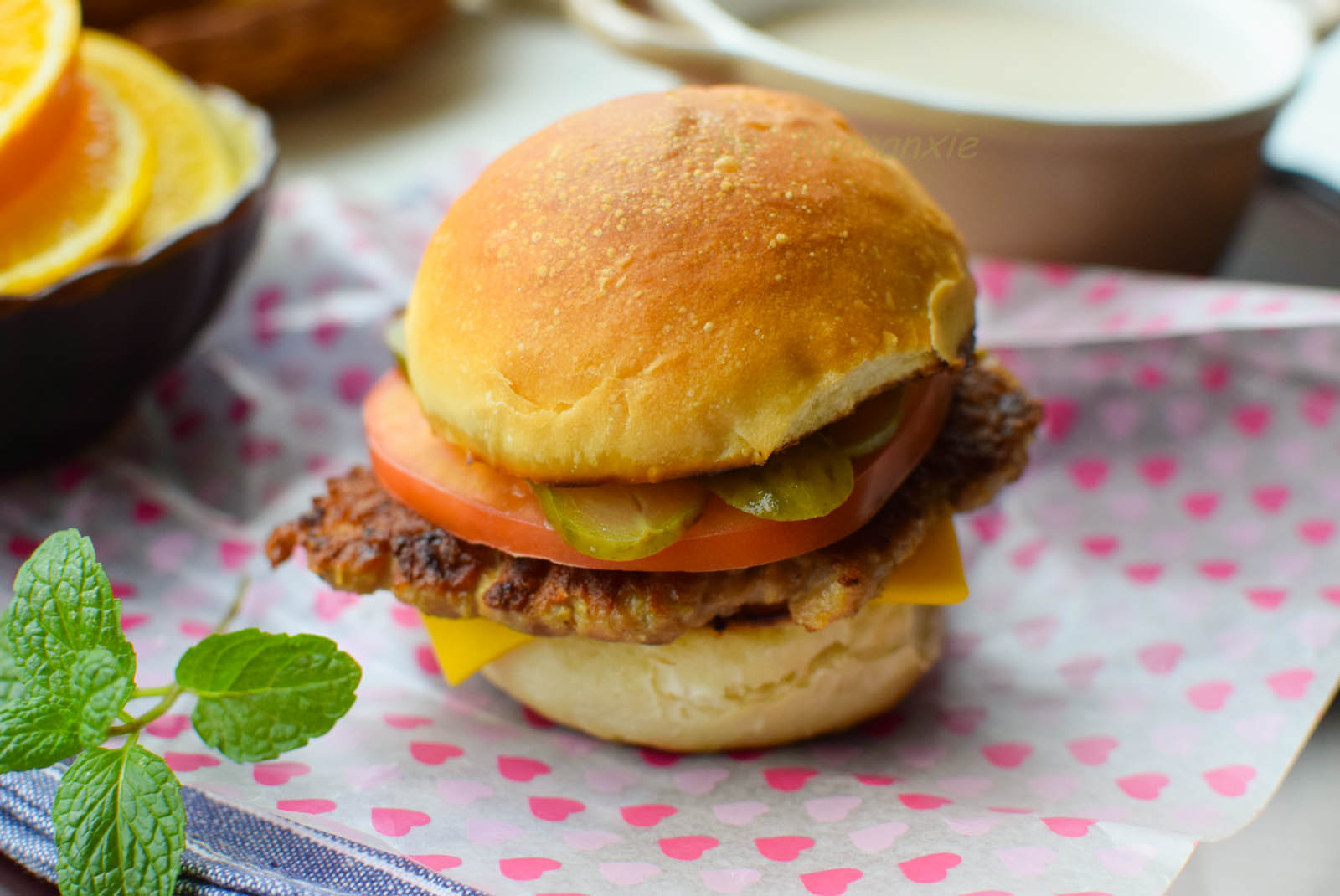 猪肉汉堡的做法