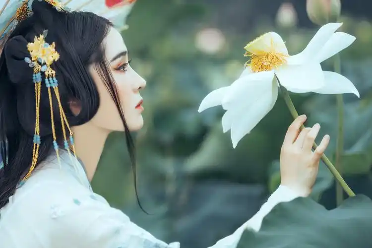 沉鱼落雁般的古装女子