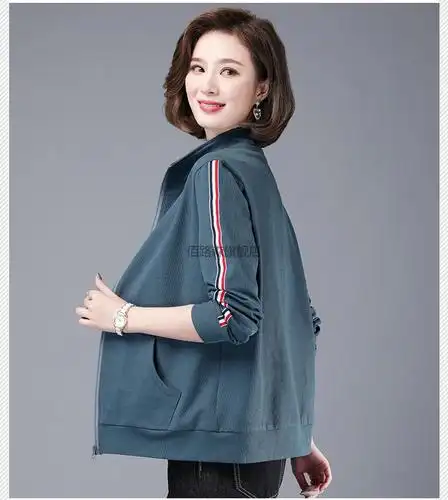春秋短装外套纯棉女短款2020新款女士休闲运动开衫宽松百搭夹克上衣
