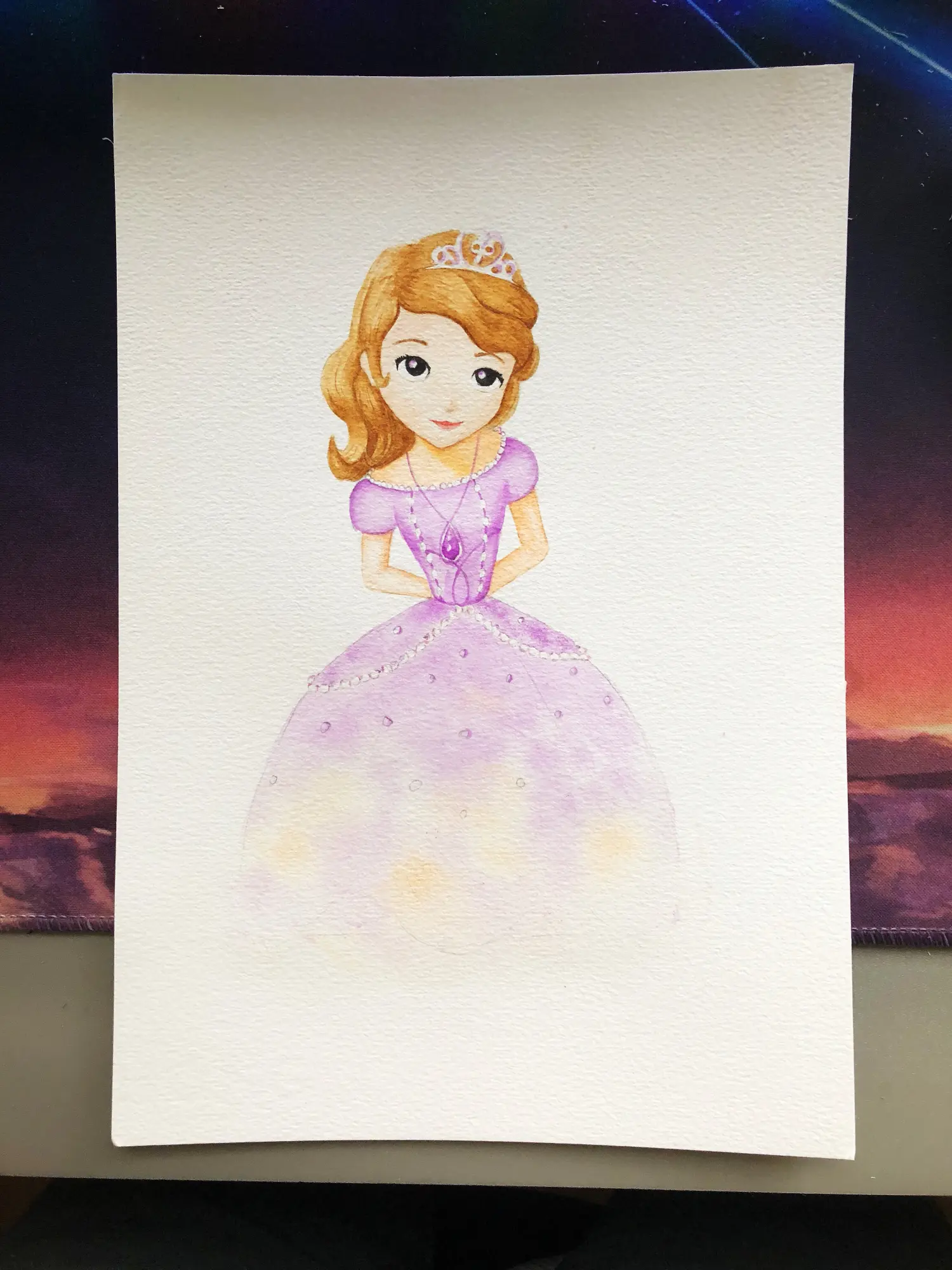 水彩苏菲亚公主