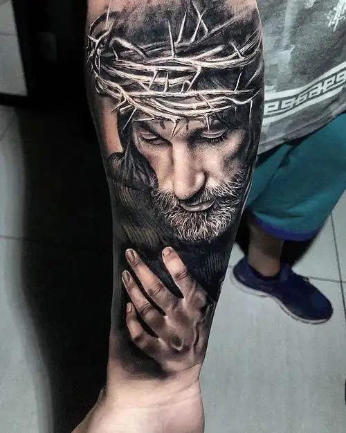 耶稣纹身图案素材