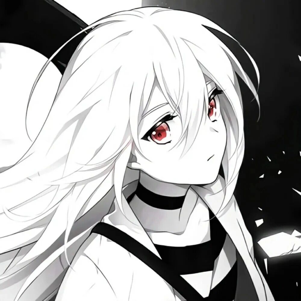黑白红眼/气质小众/个性冷酷/动漫女生头像