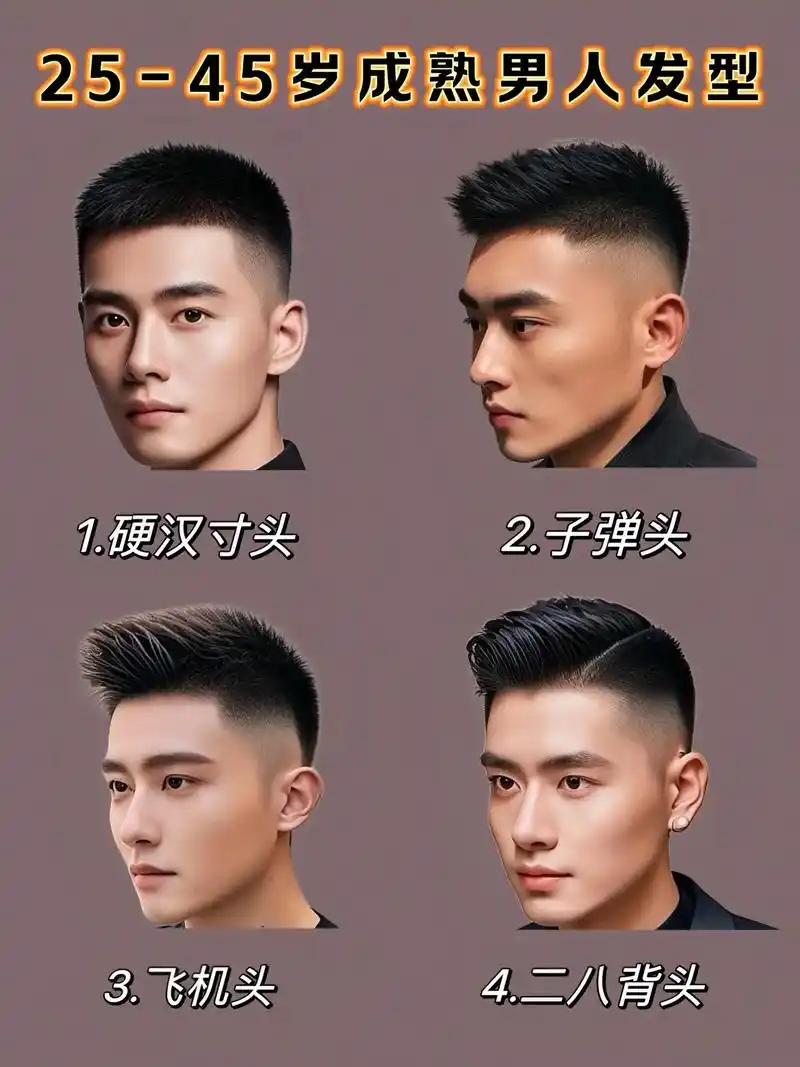 成熟男士发型推荐!夏日清凉发型!男生们,这几款清爽短发 - 抖音