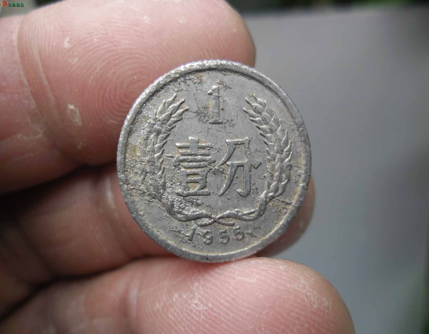 1955年一分硬币2个