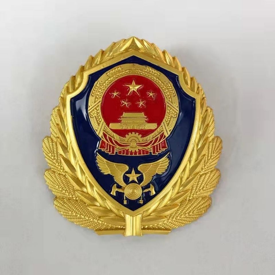 仓梵定制金属消防帽徽螺丝扣款橡胶消防帽徽贴胶款大型徽小型徽 标准