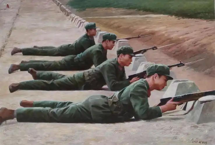 训练场上  112*72cm