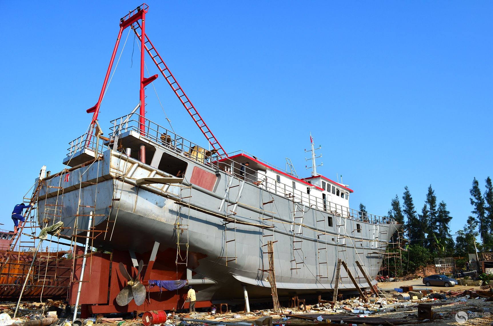 北海一海边的造船厂