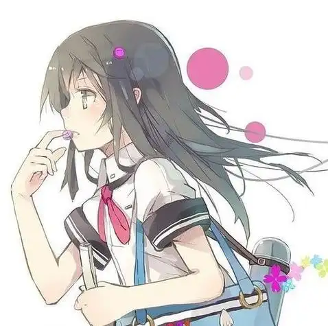 高清侧脸可爱女生动漫头像 动漫头像图片大全 -【爱个性】