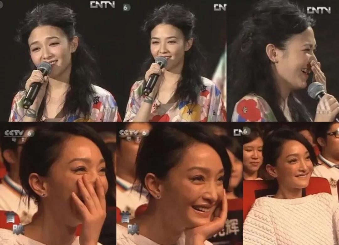 《听风者》首映,范晓萱对着周迅唱情歌,周迅的脸都红了,范晓萱说像是