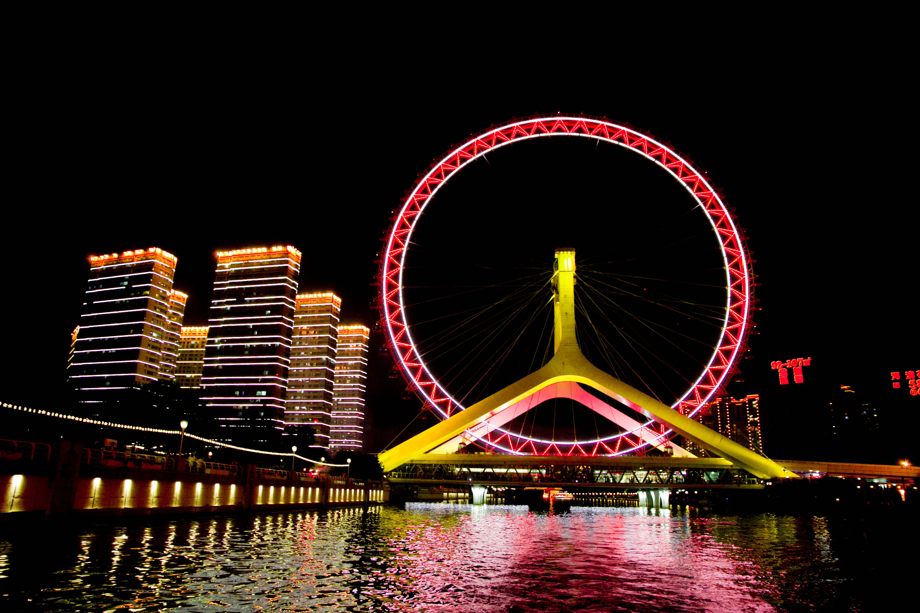 天津海河夜景1280x1024分辨率查看