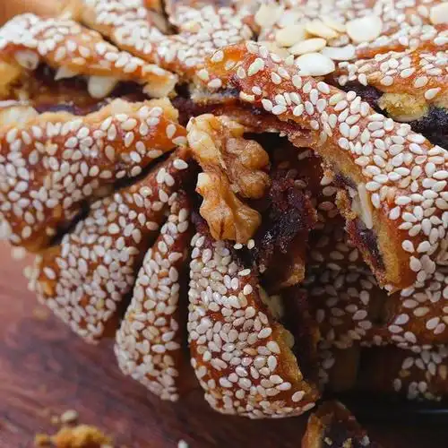 正宗马蹄酥江阴特产核桃松子饼新鲜手工传统糕点早餐5大片装65