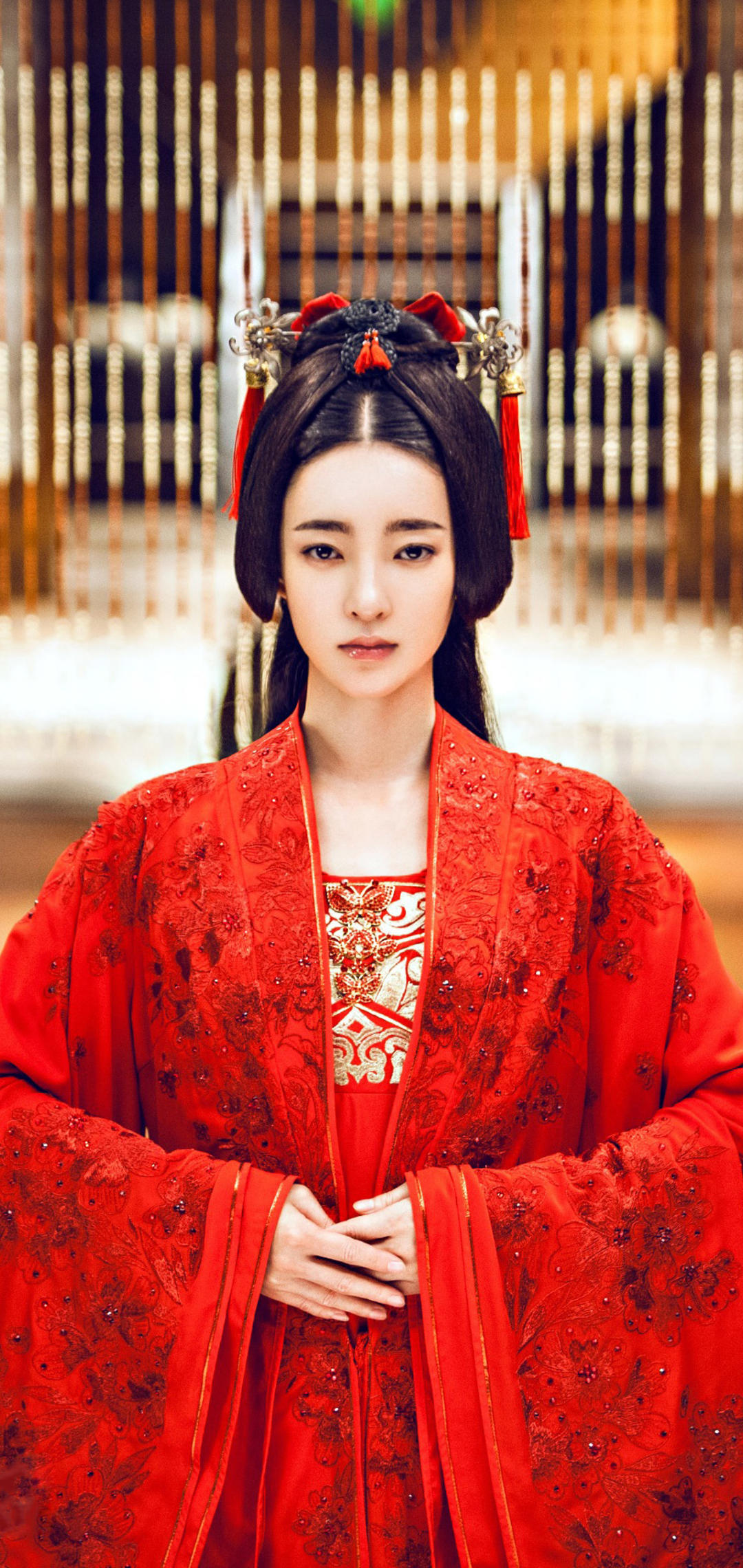 古风火红嫁衣王丽坤古装剧照
