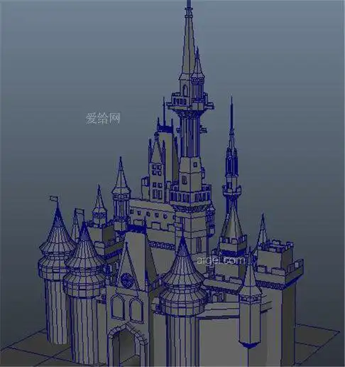 城堡游戏模型素材_mb|maya - 西方场景 城堡(古风)-3d模型_免费下载