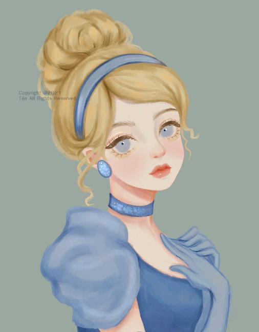 清新风的迪士尼公主,爱洛公主唯美华丽,艾莎女王仙气十足