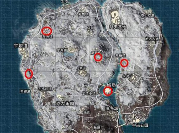 和平精英四大地图地形资源量建筑分布一览 吃鸡必看图鉴