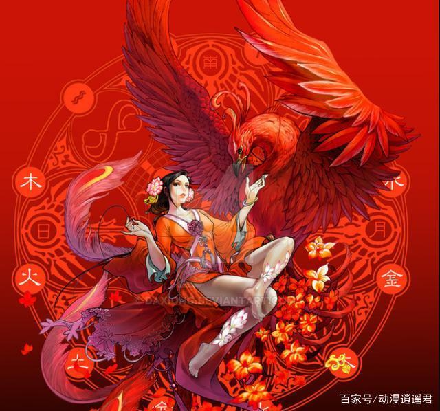 中国传统神兽的拟人,凤凰柔美貌惊天下,玄武俏皮很可爱