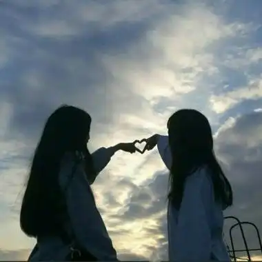 独一无二两张一组闺蜜头像