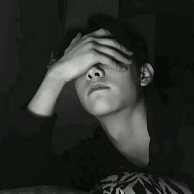 个性真人高冷黑白男生头像