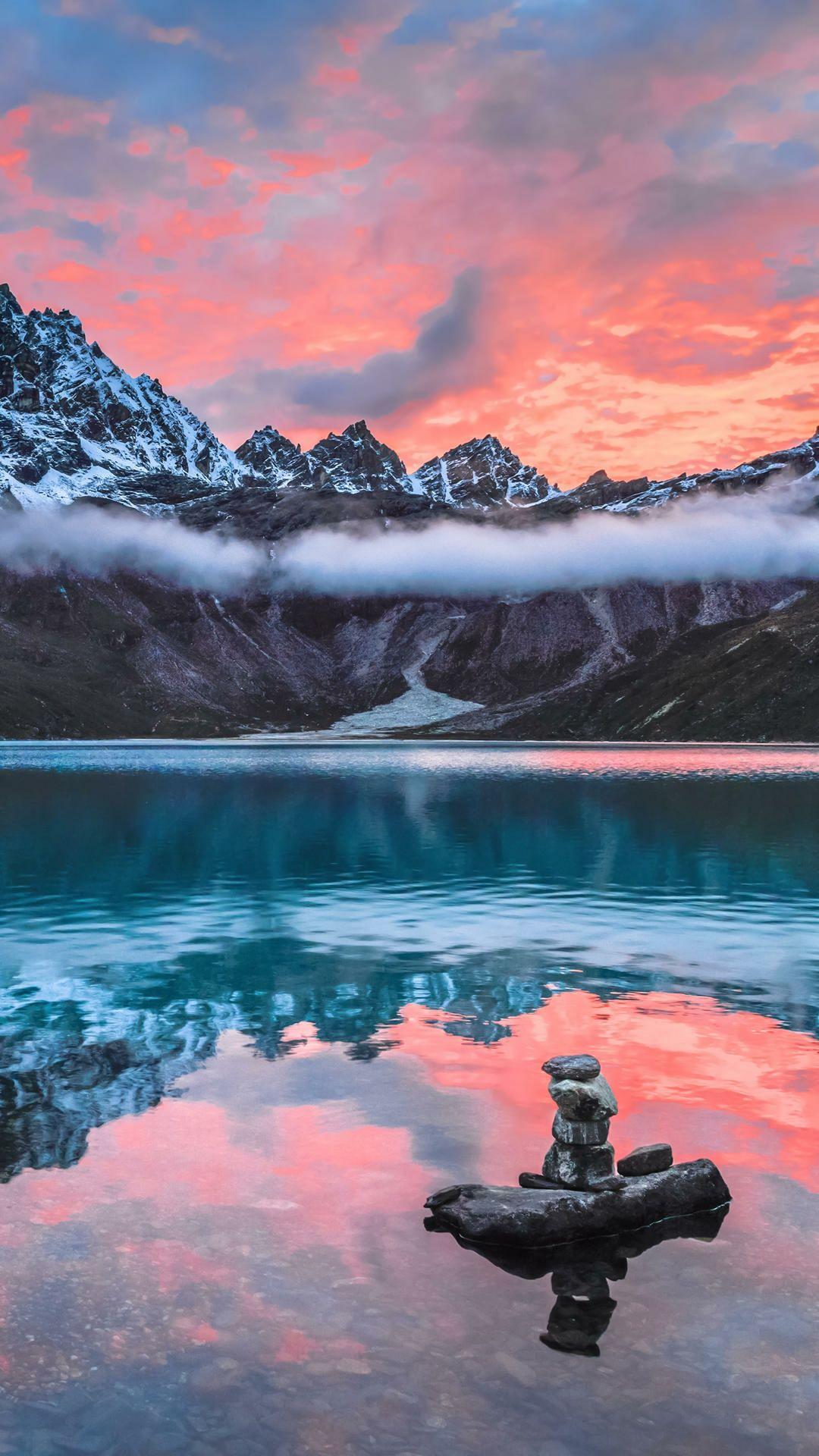 求高清风景壁纸要那种落日余晖的竖屏的