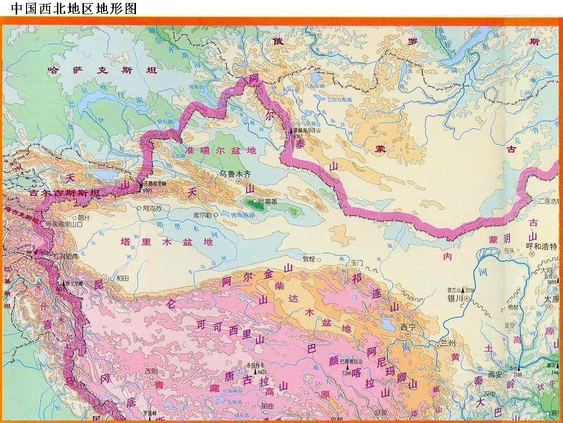 中国西北地区的旅游