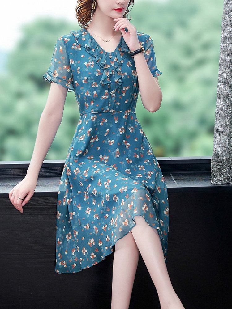 中年女装妈妈夏装40岁女连衣裙夏高贵贵夫人阔太太中老年短袖气质