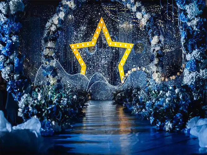 【济南哈尼婚礼策划_蓝色星空主题策划简约创意星空婚礼】(图)_婚礼