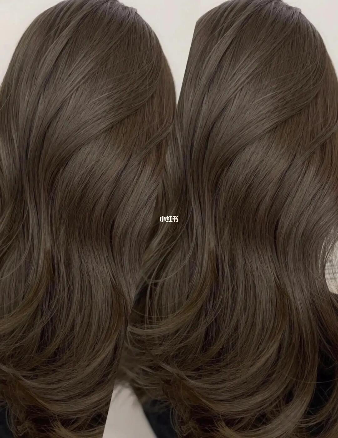 冷棕色雾感灰棕色流行发色