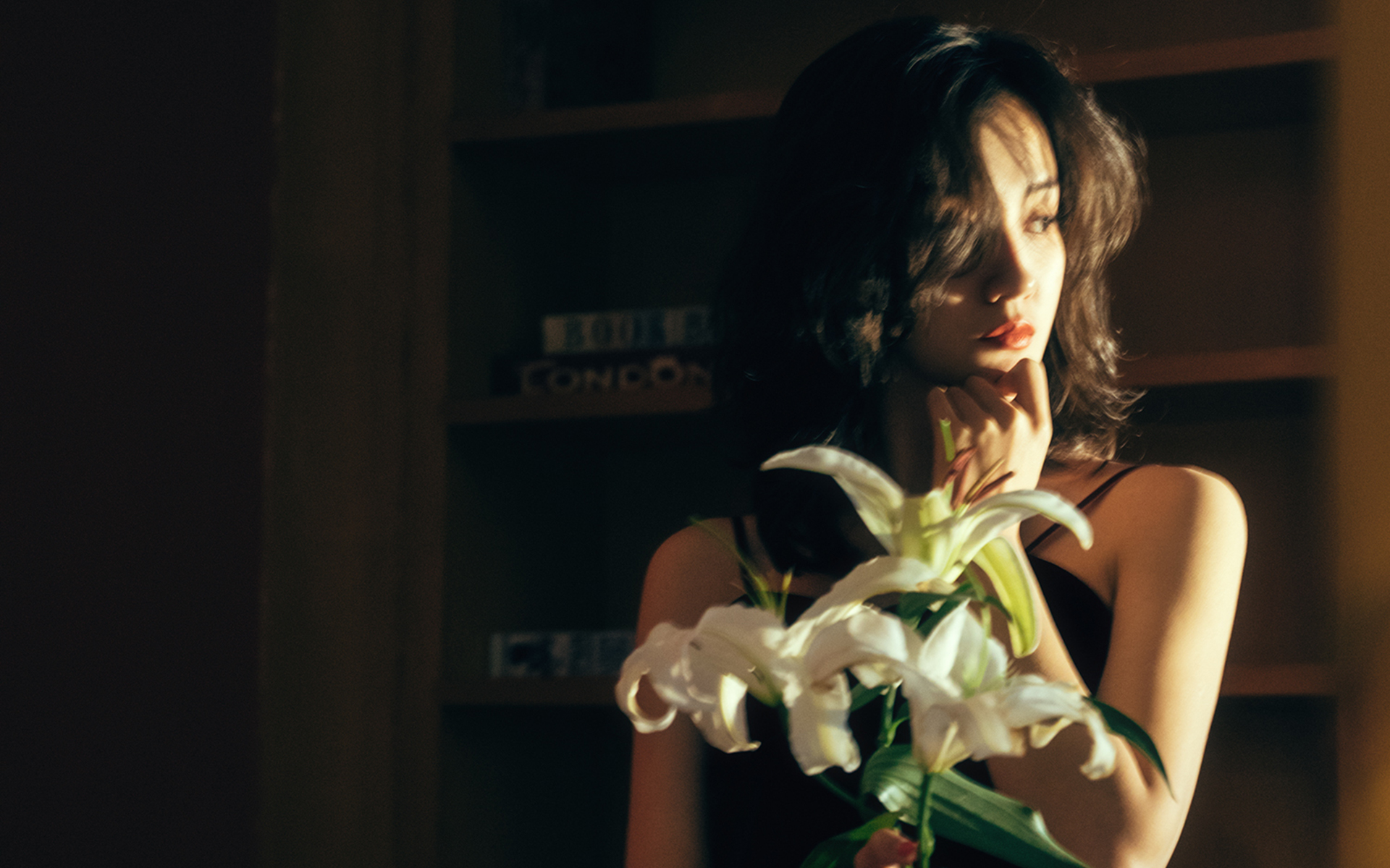 复古性感美女唯美高清桌面壁纸