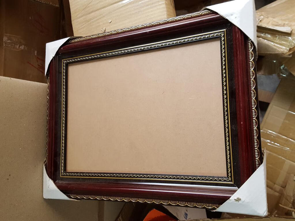 16寸实木相框画框镜框30x40影楼相框宽边豪华含有机玻璃白色45cm条宽