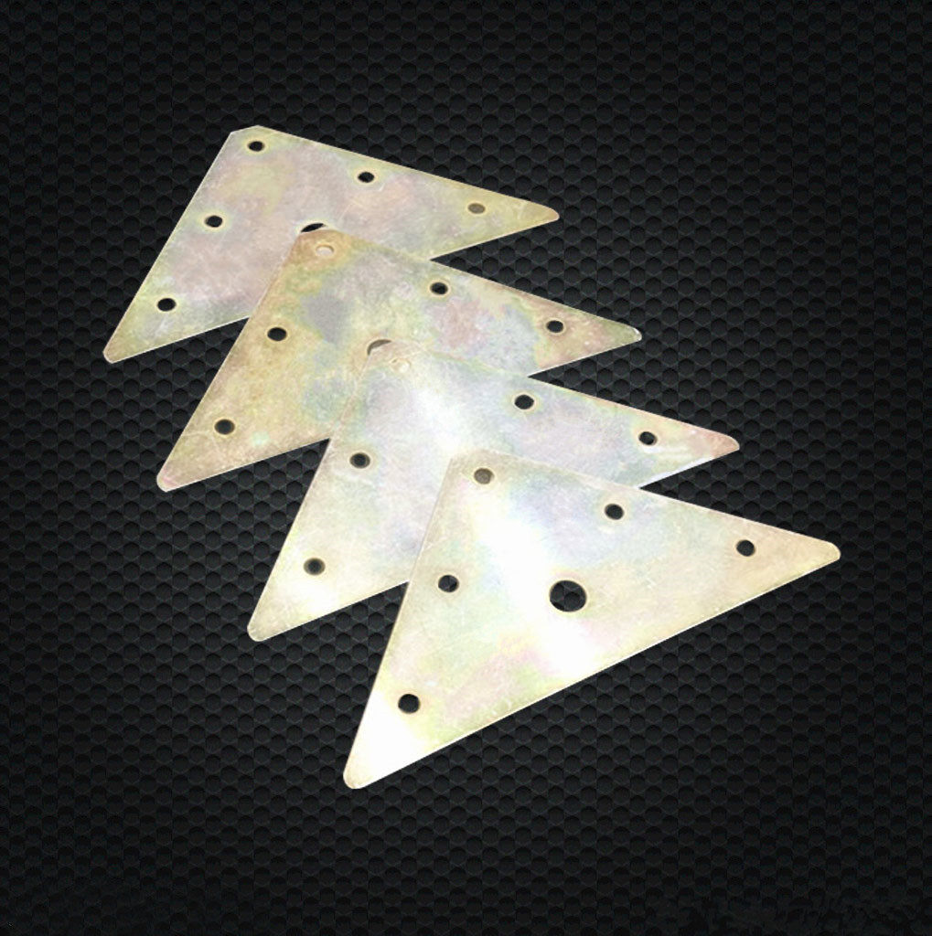 三角铁片平面角码连接件三角形固定连接片床架连接配件