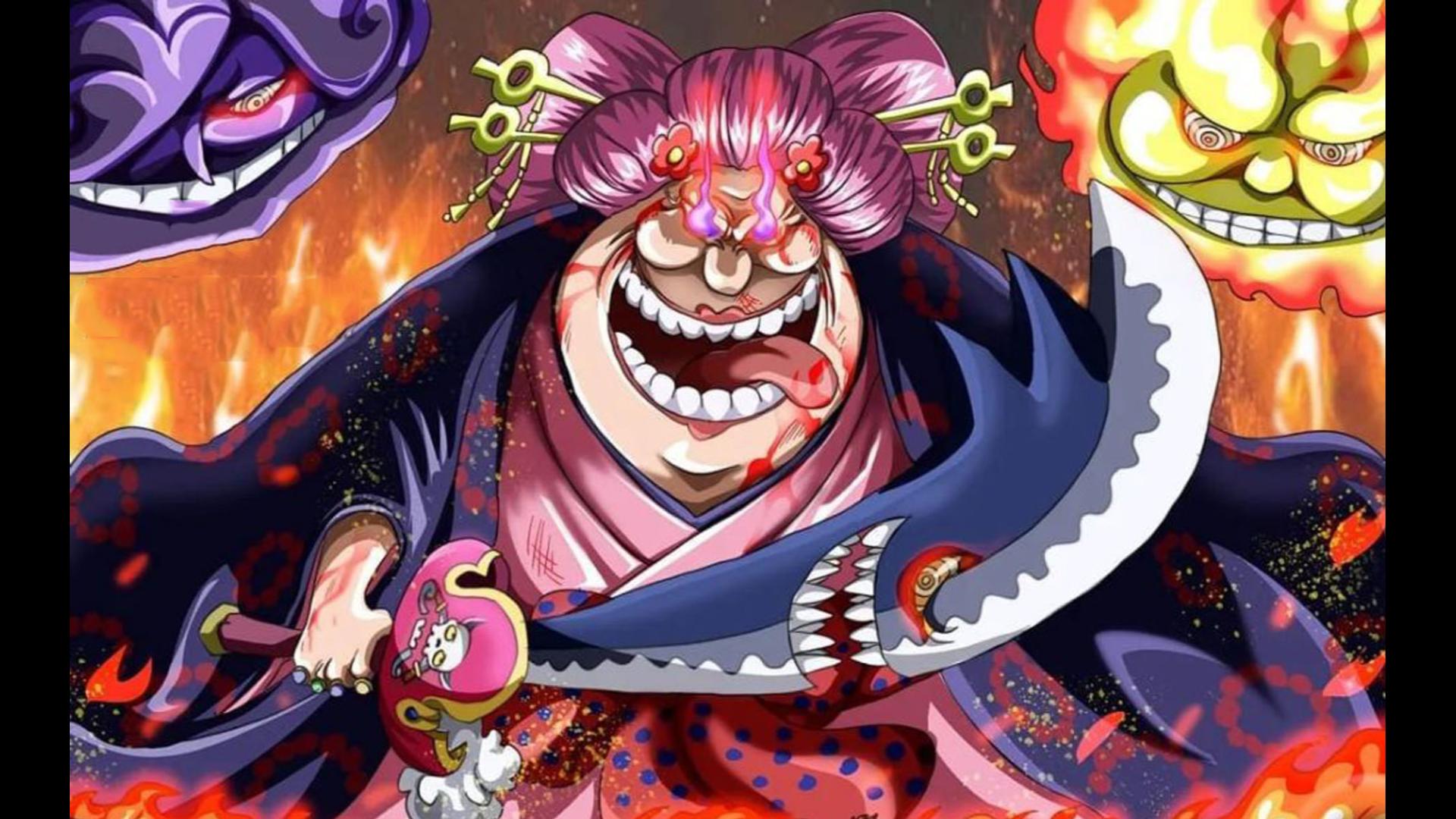 海贼王:夏洛特·玲玲的七大名场面,天生怪物,世界最强的女人!