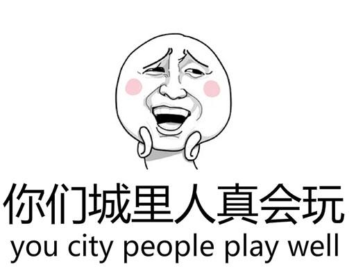 你们城里人真会玩