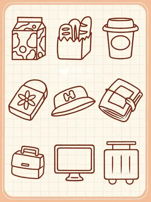day59实用简笔画之日常用品篇
