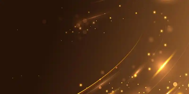 科技大气渐变金色光晕企业年会展板背景