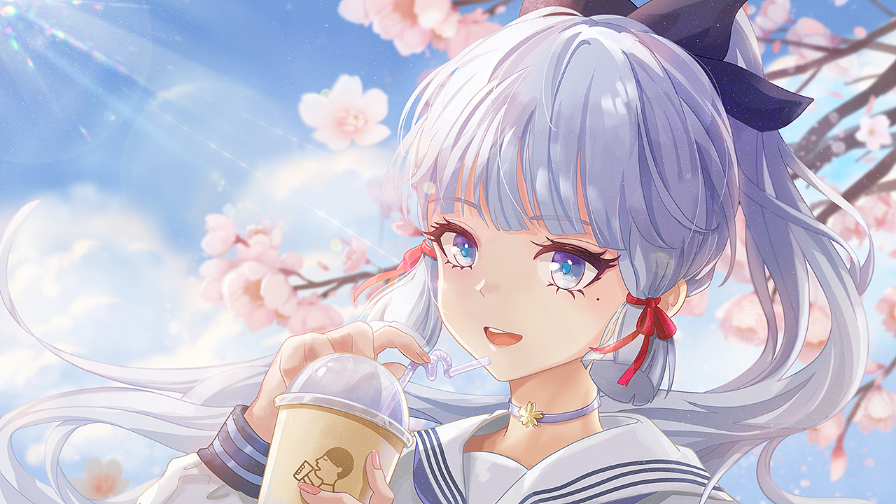 华原神原神同人图樱花樱花树头像电脑壁纸二次元鳗鱼茶泡飯龙230神创